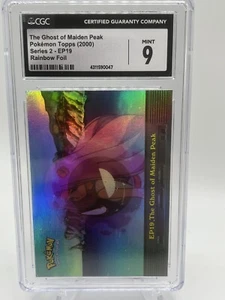 Pokemon TV Animation Series 2 The Ghost of Maiden Peak Rainbow Foil #EP19 Cgc 9 - Picture 1 of 1