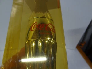 Vintage Coca-Cola Coke Gold Plated Christmas 1994 Commemorative Bottle New NIB - Picture 1 of 10