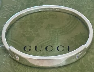 Pulsera Gucci Brazalete Plata de Ley 925 Hecho en Italia - Imagen 1 de 5