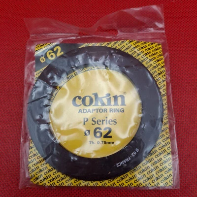 Cokin Adaptor Ring P Series Th. 0.75mm Ø62 FRANCE. SEALED. *VGC*. (refB) - Image 1 of 3