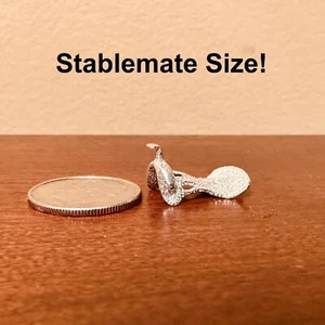 RDLC 1:32 STABLEMATE Model Horse Scale WESTERN SADDLE TREE - Metal (Minor Flaws) - Picture 1 of 10