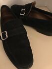 Botticelli mens black suede loafer shoes US 6 Euro 40
