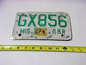 Wisconsin Wi Motorcycle License Plate 2006 - Picture 1 of 3