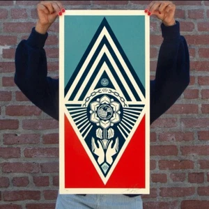 Obey Giant Shepard Fairey Cultivate Harmony Screen Print #/500 READY TO SHIP - Picture 1 of 1