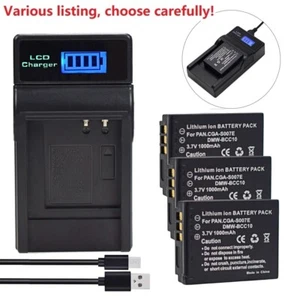 Batería o cargador para Panasonic CGA-S007e Lumix DMC-TZ2 TZ3 DMC-TZ4 DMC-TZ5 - Imagen 1 de 47