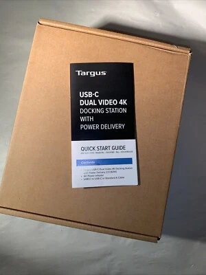 Targus USB-C Universal Dual Video 4K Docking Station with Power Delivery . NEW - Image 1 of 4