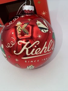 Kiehls Adorno de Navidad 3 pulgadas Calavera Roja Art Deco Bola de Vidrio Maite Franchi Nuevo en Caja - Imagen 1 de 8