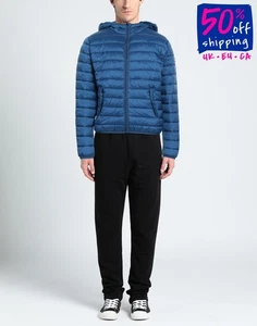 RRP€322 RETRO Techno Fabric Quilted Jacket Size XS Blue Padded Hooded - Picture 1 of 7