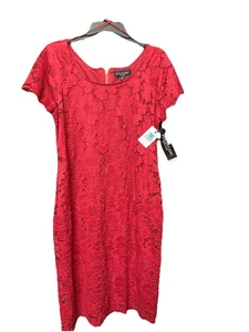 Red Holiday Party Dress Size 12 - Picture 1 of 5