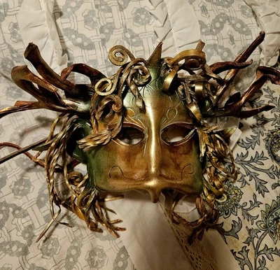 Leather Mystic Fairie Costume Mask - Image 1 of 4