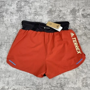 Adidas Womens L 3” Terrex Agravic Pro Trail Running Shorts Compression Amber - Picture 1 of 9