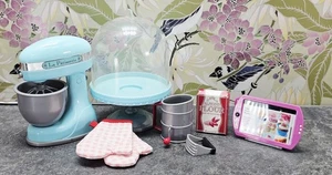 American Girl Doll Grace's Baking Set - Mezclador Tamiz Receta Tableta y Más ¡FUNCIONA! - Imagen 1 de 7