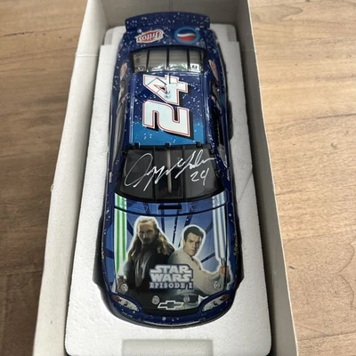Monte Carlo StarWars 1999 firmado por Jeff Gordon 1/18 NASCAR raro edición limitada Foto 1 de 4