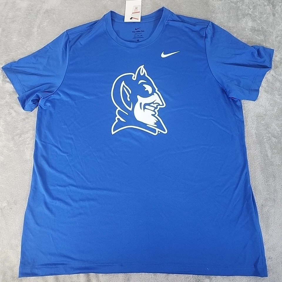 Duke Blue Devils Nike Women's Dri-Fit Touch V-Neck SS Shirt Large