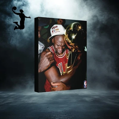 Michael Jordan 1991 Championship Canvas Wall Art | Chicago Bulls NBA Print - Image 1 of 4