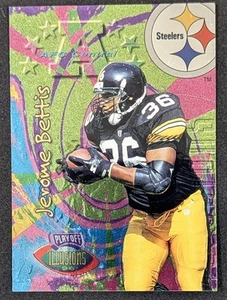 NFL Playoff Corp. 1996 Illusions Jerome Bettis #40 Pittsburgh Steelers - Imagen 1 de 3