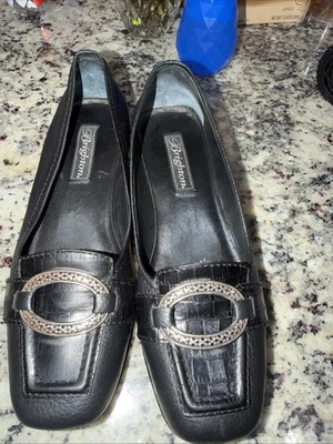 Zapatos de vestir Brighton mocasines zapatos de salón EE. UU. 8,5 negros B2B Foto 1 de 4