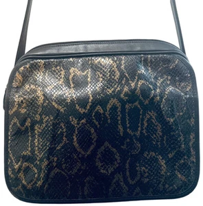 VINTAGE FENDI UMHÄNGETASCHE KURIERTASCHE SCHULTERTASCHE VORNE SCHWARZ LEDER VORDERHAUT - Bild 1 von 12