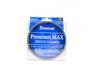 Seaguar Fluorocarbon Premium Max Shock Leader Line 50m Size 10 42lb (2632)