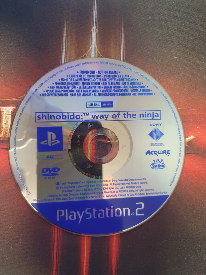PS2 PLAYSTATION 2 SONY PROMO SHINOBIDO : WAY OF THE NINJA RARE - Immagine 1 di 1