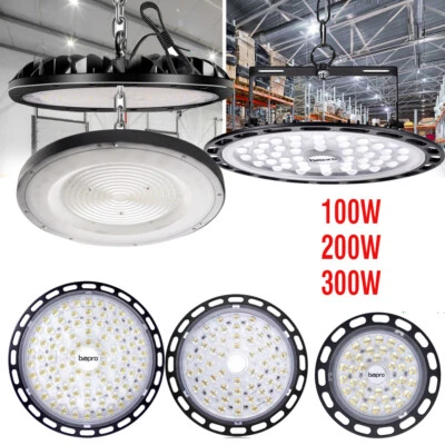 UFO LED Hallenbeleuchtung Hallenleuchte Industrielampe High bay Hallenstrahler - Bild 1 von 4