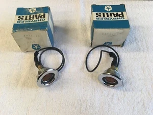NOS MoPar 1968 Dodge Monaco Polara side marker lamps PAIR WORKS! - Picture 1 of 14