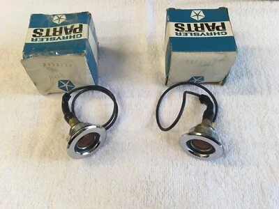 NOS MoPar 1968 Dodge Monaco Polara side marker lamps PAIR WORKS! - Image 1 of 4