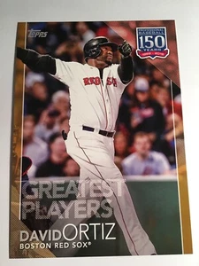 2019 Topps 150 Years Greatest Players Jumbo 5x7 David Ortiz Red Sox 80 02/10 - Picture 1 of 1