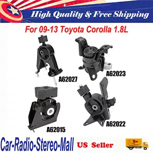 KIT DE MONTAJE DE MOTOR 4 PIEZAS PARA TOYOTA COROLLA Y MATRIZ 09-13 EN TRANS AUTOMÁTICA - Imagen 1 de 24