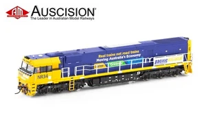 Auscision (NR-46) NR34 Pacific National (Real Trains) - Blue/Yellow - HO Scale - Picture 1 of 2
