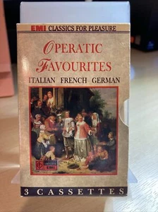 Operatic Favourites | Italian French German Rare Triple Box Set EMI Cassette - Picture 1 of 5