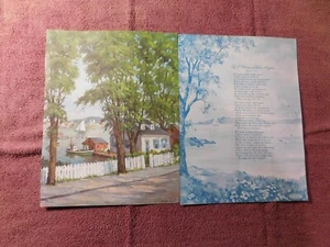 Impresión artística y poesía de revista vintage 1965 If I Were a Child Again - Imagen 1 de 2