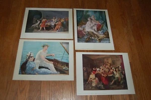 Metropolitan Museum Of Art color book plates prints x4 Boucher Manet David - Picture 1 of 6