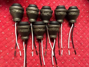 LOWEST PRICE!!! Sale 8 Steampunk Iron Lamp/Light Sockets 1-1/4"X1/2"  FREE SHIP - Picture 1 of 1