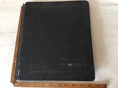 1934 United Airlines Weather Identification Manual, Original United Binder - Image 1 of 4