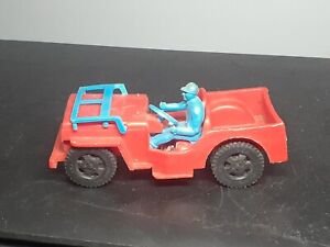 1950s Renwal Red Jeep with Driver No. 291 Playwell