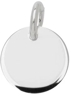 4 Cantidad. Plata de ley redonda grabable en blanco con anillo de salto (12 mm) - Imagen 1 de 1