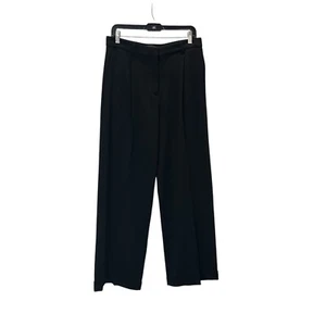 $1,030 Jean Paul Gaultier Ikram Black Wool Trouser Pants Size 10 - Picture 1 of 9