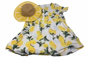 Zitrone Strohhut & passende Swing Tunika dehnbar Strick Top 1XPlus? Neu ohne Etikett - Bild 1 von 6