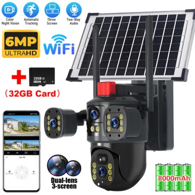 Camara De Seguridad Solar Inalambricas Para Exterior Con Vision Áudio Noturno - Imagem 1 de 4