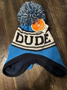 NWT Children’s Place DUDE Winter Hat Mitten Set  12-18-24 Mos Boys  Twins ? - Picture 1 of 2