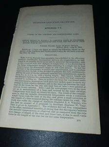 Government  Report Surveys & Explorations of the Northern and Northwestern Lakes - Picture 1 of 8