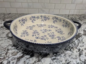 Temp-tations 3.5 Quart Baker, floral lace blue - Picture 1 of 3