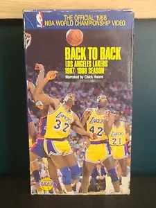 Vintage Back to Back LA Lakers 1987 1988 Meisterschaft Saison Video VHS NBA SELTEN - Bild 1 von 10