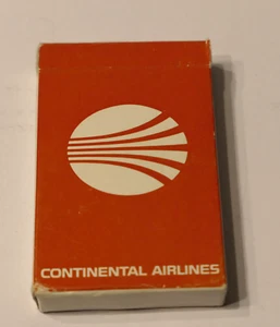 Continental Airlines Playing Cards VINTAGE  Open-Used - Picture 1 of 5