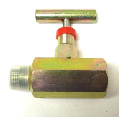 Needle Valve 1/2" FNPT X MNPT 10,000 PSI Carbon Steel NACE T-Bar Handle <375IN03 - Image 1 of 2