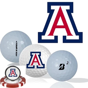 NCAA Arizona Wildcats •Golf Balls 12 pack •Bridgestone Tour B RX •Refinished - Picture 1 of 3