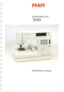PFAFF 7560 Instruction Manual User Guide: 82 Pages - Picture 1 of 3