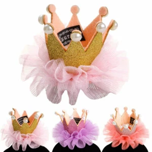 puppy birthday hat pet party hat Flower Design Skillfully Dog Headwear Pet - Picture 1 of 16