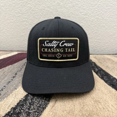 Salty Crew Hat Cap Snapback Black Chasing Tail Adjustable Fishing - Image 1 of 4